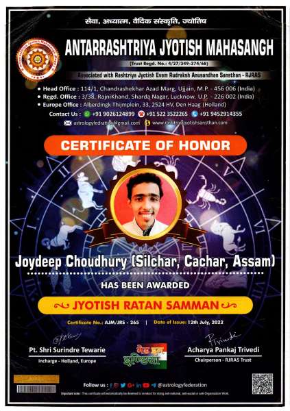 Jyotish Ratna Award